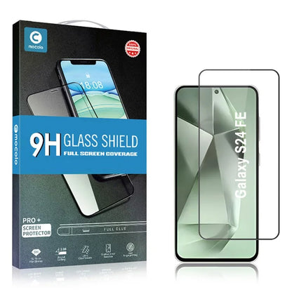 MOCOLO For Samsung Galaxy S24 FE Tempered Glass Full Screen Protector Silk Printing, Black