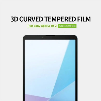 PINWUYO JK 3D Tempered Glass Film Series-2 for Sony Xperia 10 VI Screen Protector AGC Glass Film Curved Edges