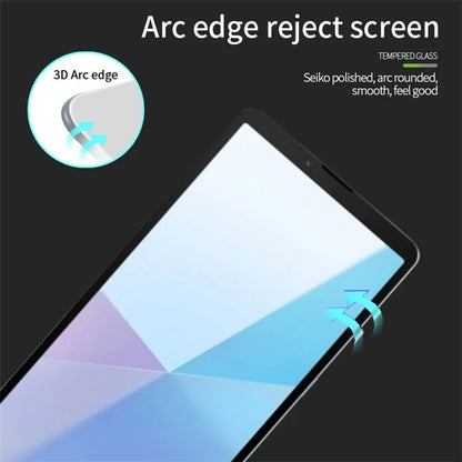 PINWUYO JK 3D Tempered Glass Film Series-2 for Sony Xperia 10 VI Screen Protector AGC Glass Film Curved Edges