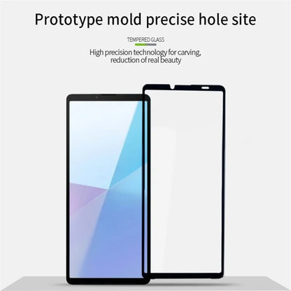 PINWUYO JK 3D Tempered Glass Film Series-2 for Sony Xperia 10 VI Screen Protector AGC Glass Film Curved Edges