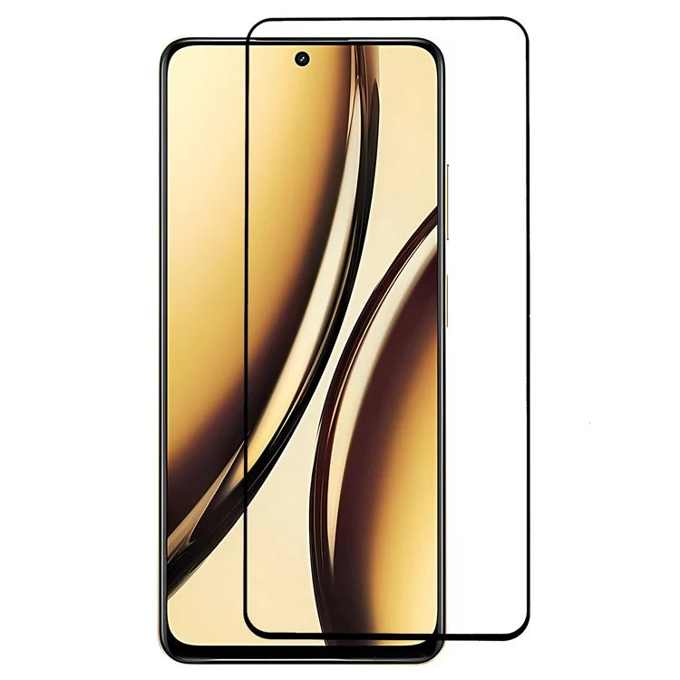 For Realme Narzo N65 5G Tempered Glass Full Screen Protector Full Glue Silk Printing