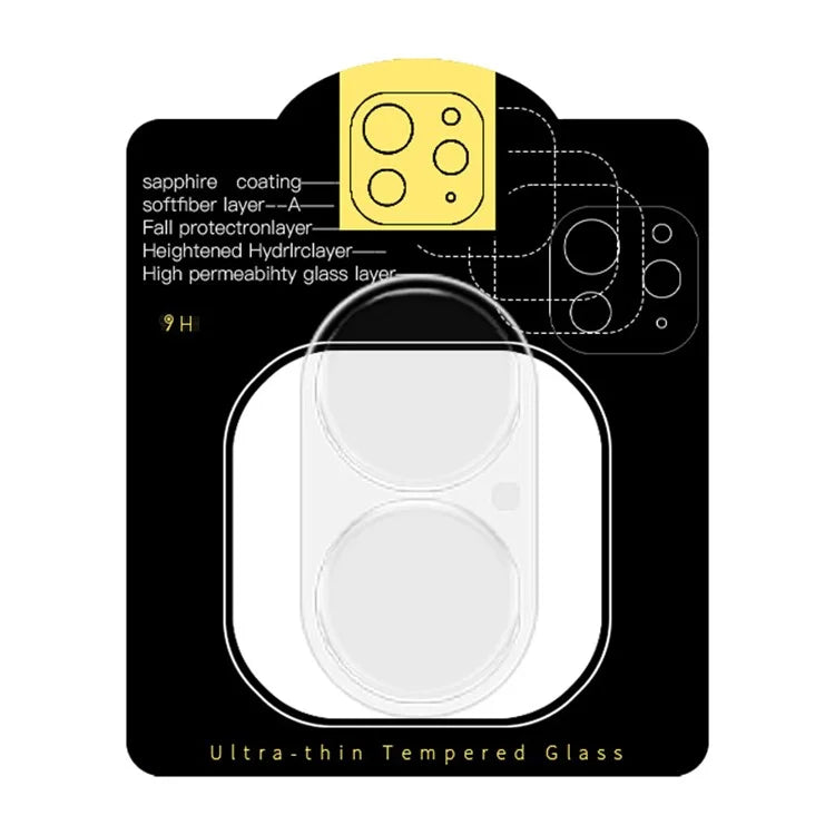 RURIHAI For iPhone 16 Plus 3D Camera Lens Protector High Aluminum-Silicon Glass
