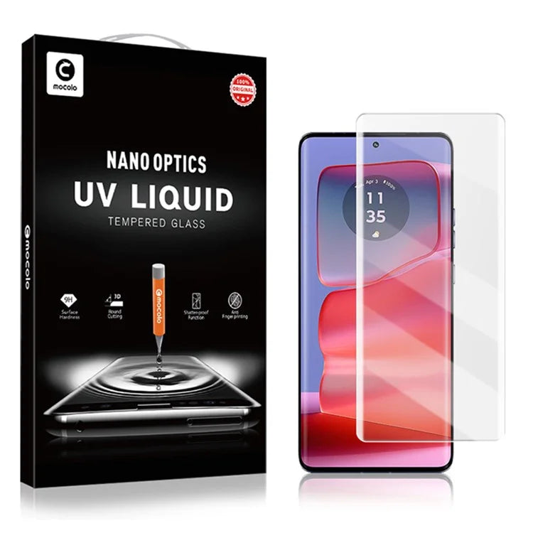 AMORUS For Motorola Edge 50 Ultra 5G / Moto X50 Ultra 5G / Edge 50 Pro 5G Screen Protector UV Liquid Tempered Glass Film