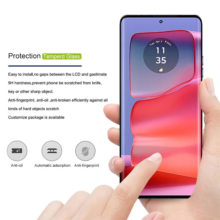 MOCOLO 25Pcs For Motorola Edge 50 Ultra 5G / Moto X50 Ultra 5G / Edge 50 Pro 5G Screen Protector 3D Curved Tempered Glass Film