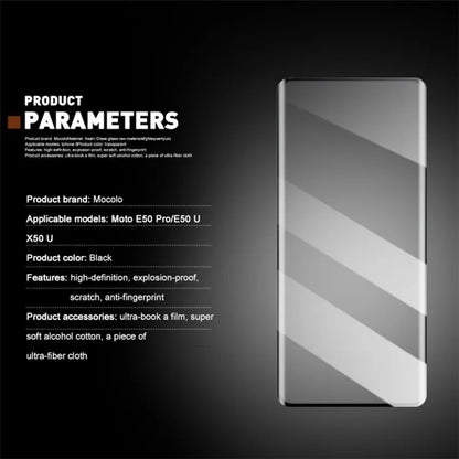 MOCOLO 25Pcs For Motorola Edge 50 Ultra 5G / Moto X50 Ultra 5G / Edge 50 Pro 5G Screen Protector 3D Curved Tempered Glass Film