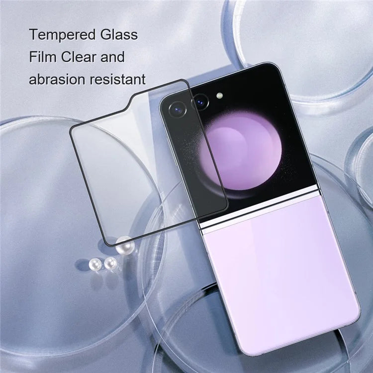 AMORUS For Samsung Galaxy Z Flip6 5G Rear Screen Protector Tempered Glass Back Screen Film