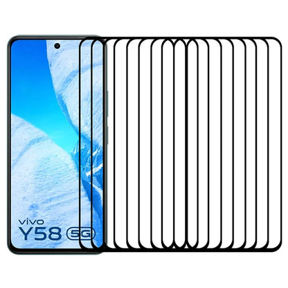 RURIHAI 10Pcs For vivo Y58 5G Screen Protector High Aluminum-Silicon Glass Film