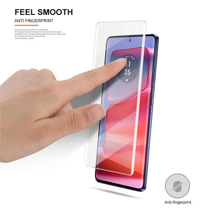 MOCOLO For Motorola Edge 50 Ultra 5G / Moto X50 Ultra 5G / Edge 50 Pro 5G Screen Protector UV Liquid Curved Tempered Glass Film