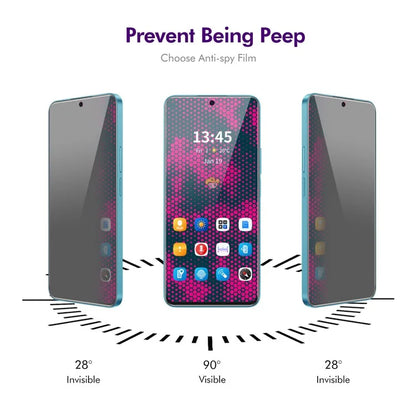 ENKAY HAT PRINCE 5Pcs For itel P55 Anti-Spy Screen Protector Smooth Touch