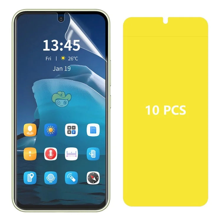 ENKAY HAT PRINCE 10Pcs for vivo Y100 5G (Indonesia) Hydrogel Film TPE+PET+TPU Soft Phone Screen Protector