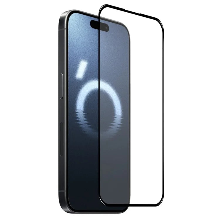 NORTHJO A+ For iPhone 16 Pro Max Silk Printing Full Screen Protector High Aluminum-Silicon, Black