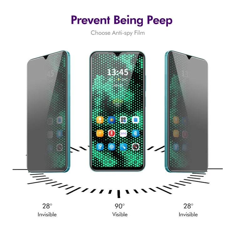 ENKAY HAT PRINCE 5Pcs For itel Vision 2s Privacy Screen Protector 9H Screen Saver