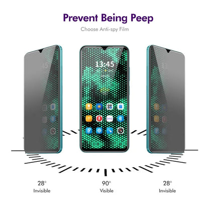 ENKAY HAT PRINCE 5Pcs For itel Vision 2s Privacy Screen Protector 9H Screen Saver