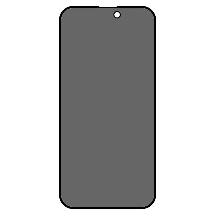 For iPhone 16 Plus Screen Protector Full Coverage Anti-Spy Silk Printing Tempered Glass Film