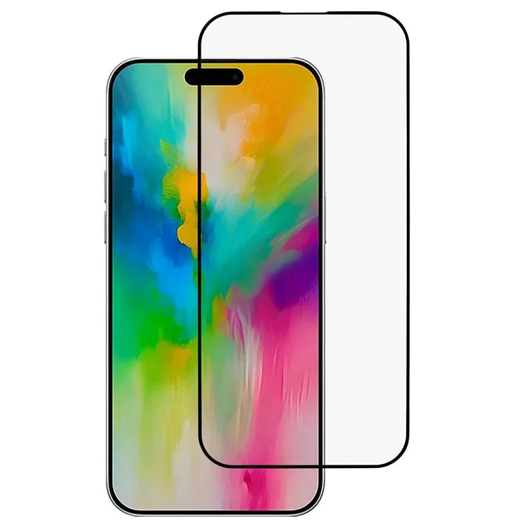 D Pro For iPhone 16 Silk Printing Tempered Glass Screen Protector 9H Hardness