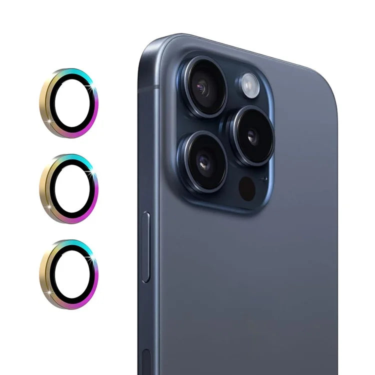 ENKAY HAT PRINCE 1Set For iPhone 16 Pro / 16 Pro Max Camera Lens Protector Metal Individual Ring Lens Film