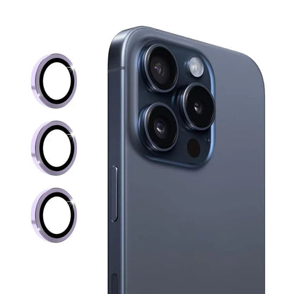ENKAY HAT PRINCE 1Set For iPhone 16 Pro / 16 Pro Max Camera Lens Protector Metal Individual Ring Lens Film