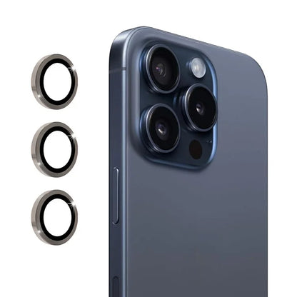 ENKAY HAT PRINCE 1Set For iPhone 16 Pro / 16 Pro Max Camera Lens Protector Metal Individual Ring Lens Film