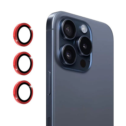 ENKAY HAT PRINCE 1Set For iPhone 16 Pro / 16 Pro Max Camera Lens Protector Metal Individual Ring Lens Film