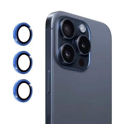ENKAY HAT PRINCE 1Set For iPhone 16 Pro / 16 Pro Max Camera Lens Protector Metal Individual Ring Lens Film