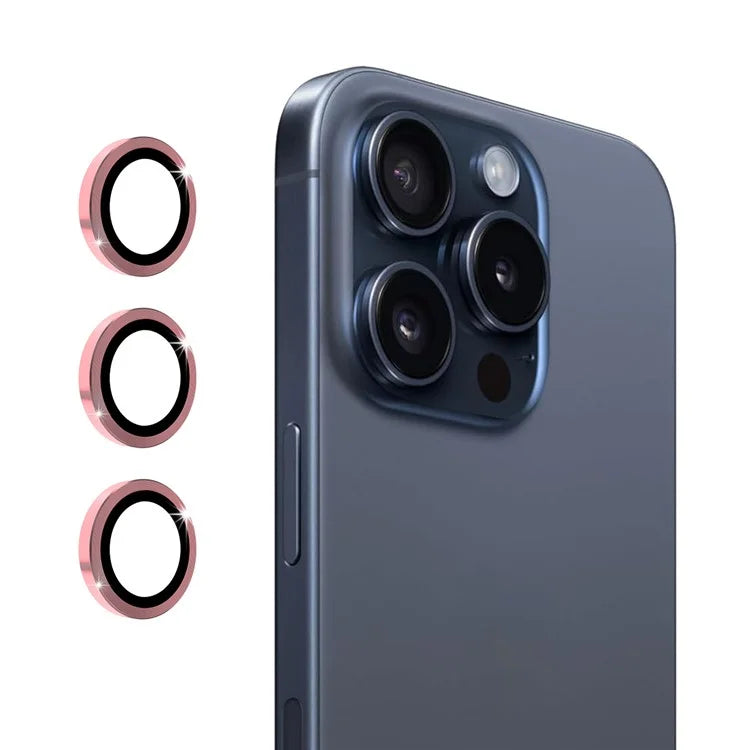 ENKAY HAT PRINCE 1Set For iPhone 16 Pro / 16 Pro Max Camera Lens Protector Metal Individual Ring Lens Film