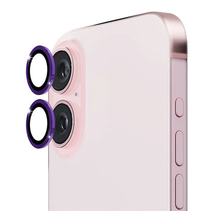 ENKAY HAT PRINCE 1Set For iPhone 16 / 16 Plus Camera Lens Film High Alumina Silicon Glass Lens Protector