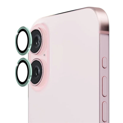 ENKAY HAT PRINCE 1Set For iPhone 16 / 16 Plus Camera Lens Film High Alumina Silicon Glass Lens Protector