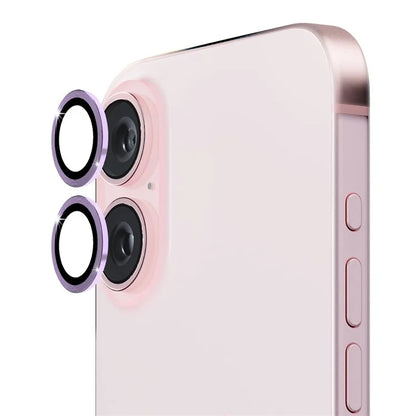 ENKAY HAT PRINCE 1Set For iPhone 16 / 16 Plus Camera Lens Film High Alumina Silicon Glass Lens Protector