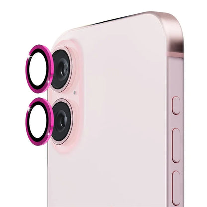 ENKAY HAT PRINCE 1Set For iPhone 16 / 16 Plus Camera Lens Film High Alumina Silicon Glass Lens Protector