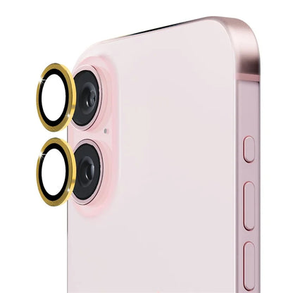ENKAY HAT PRINCE 1Set For iPhone 16 / 16 Plus Camera Lens Film High Alumina Silicon Glass Lens Protector