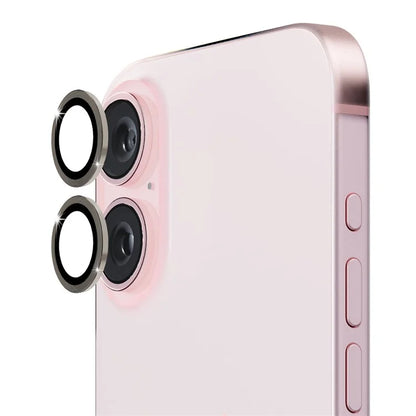 ENKAY HAT PRINCE 1Set For iPhone 16 / 16 Plus Camera Lens Film High Alumina Silicon Glass Lens Protector