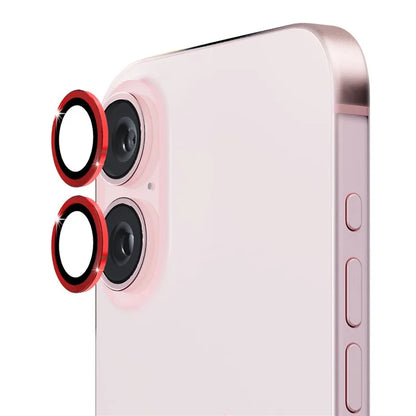 ENKAY HAT PRINCE 1Set For iPhone 16 / 16 Plus Camera Lens Film High Alumina Silicon Glass Lens Protector