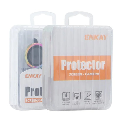 ENKAY HAT PRINCE 1Set For iPhone 16 / 16 Plus Camera Lens Film High Alumina Silicon Glass Lens Protector