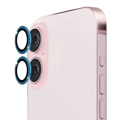 ENKAY HAT PRINCE 1Set For iPhone 16 / 16 Plus Camera Lens Film High Alumina Silicon Glass Lens Protector