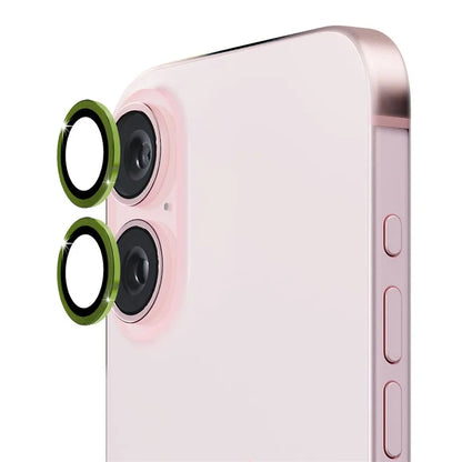 ENKAY HAT PRINCE 1Set For iPhone 16 / 16 Plus Camera Lens Film High Alumina Silicon Glass Lens Protector