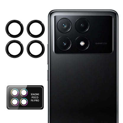 ENKAY HAT PRINCE 1Set For Xiaomi Poco F6 Pro 5G Camera Lens Protector Independent Metal Ring Lens Film