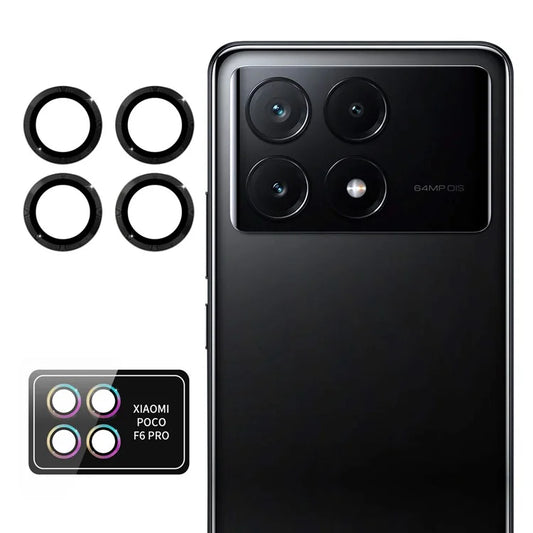 ENKAY HAT PRINCE 1Set For Xiaomi Poco F6 Pro 5G Camera Lens Protector Independent Metal Ring Lens Film