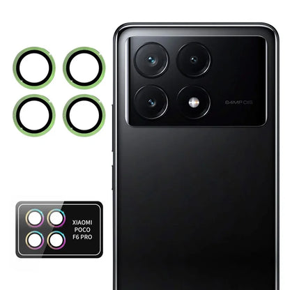 ENKAY HAT PRINCE 1Set For Xiaomi Poco F6 Pro 5G Camera Lens Protector Independent Metal Ring Lens Film