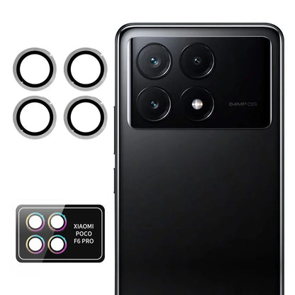 ENKAY HAT PRINCE 1Set For Xiaomi Poco F6 Pro 5G Camera Lens Protector Independent Metal Ring Lens Film