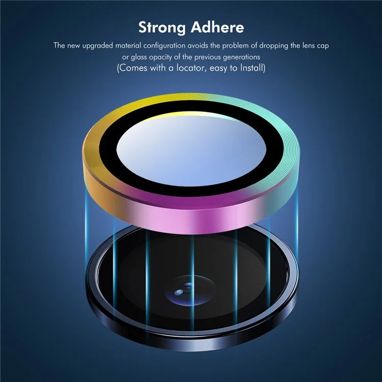 ENKAY HAT PRINCE 1Set For Xiaomi Poco F6 Pro 5G Camera Lens Protector Independent Metal Ring Lens Film