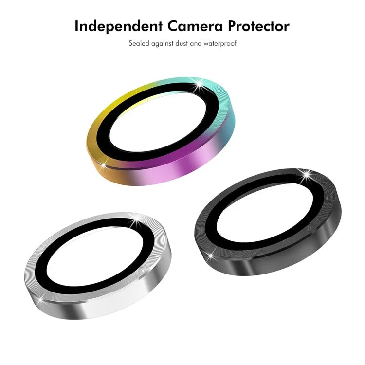 ENKAY HAT PRINCE 1Set For Xiaomi Poco F6 Pro 5G Camera Lens Protector Independent Metal Ring Lens Film