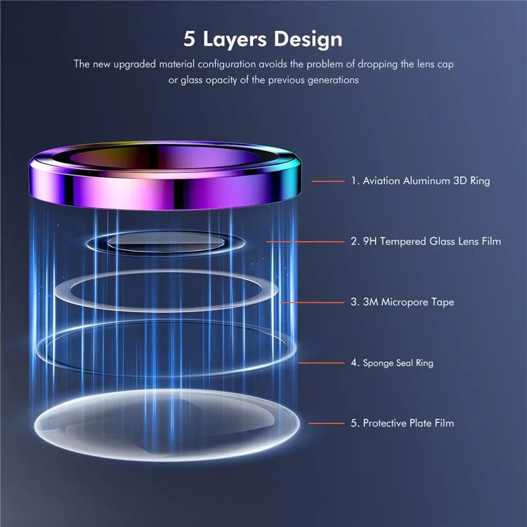 ENKAY HAT PRINCE 1Set For iPhone 16 / 16 Plus Camera Lens Protector AR Ultra Clear Lens Film