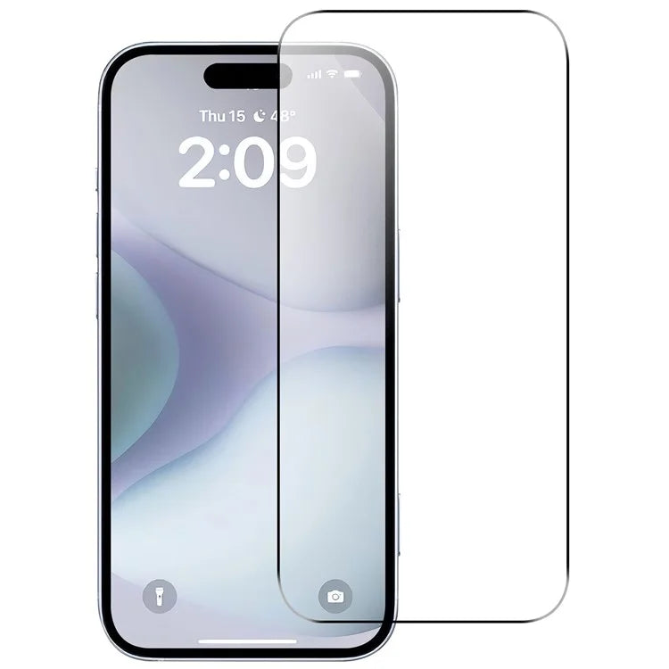 For iPhone 16 Pro Screen Protector 2.5D Arc Edge Anti-Explosion HD Tempered Glass Film