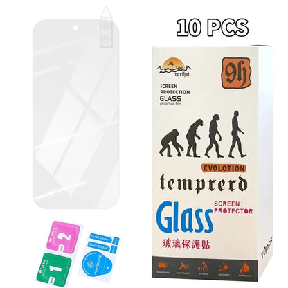 RURIHAI 10Pcs For Google Pixel 9 0.26mm 2.5D Phone Screen Protector Anti-Scratch