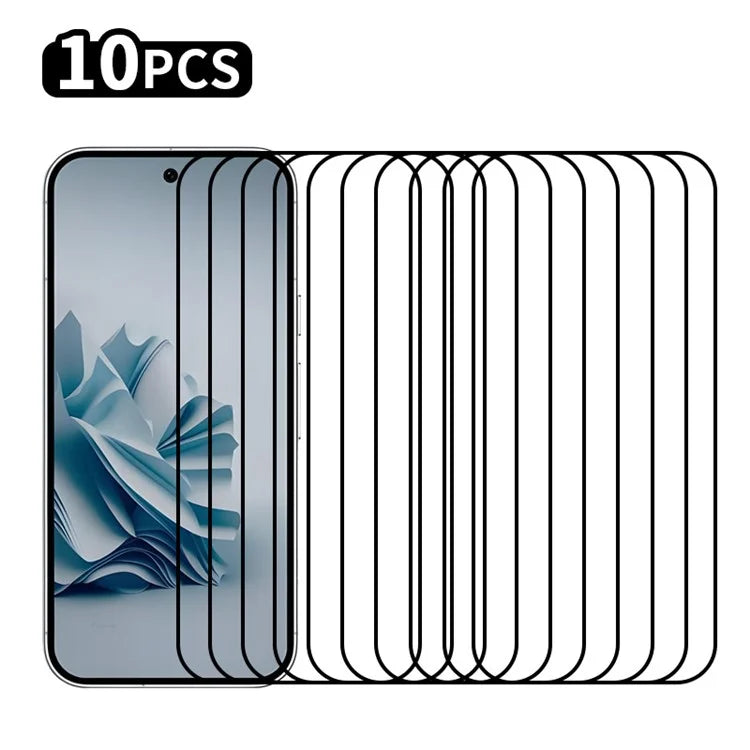RURIHAI 10Pcs For Google Pixel 9 Pro Secondary Hardening Screen Protector Full Glue Adhesive