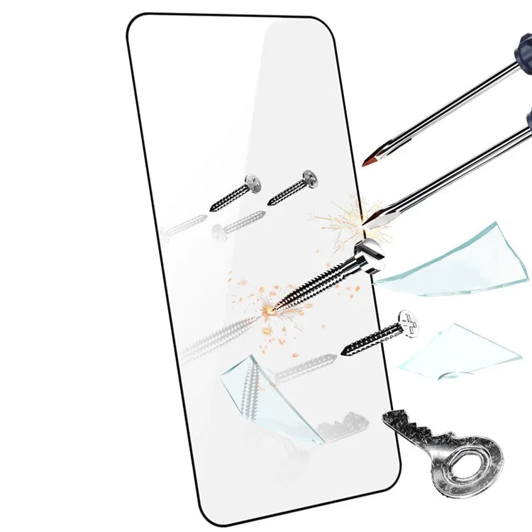 RURIHAI For iPhone 16 Plus Full Screen Protector 0.33mm 2.5D Anti-Scratch