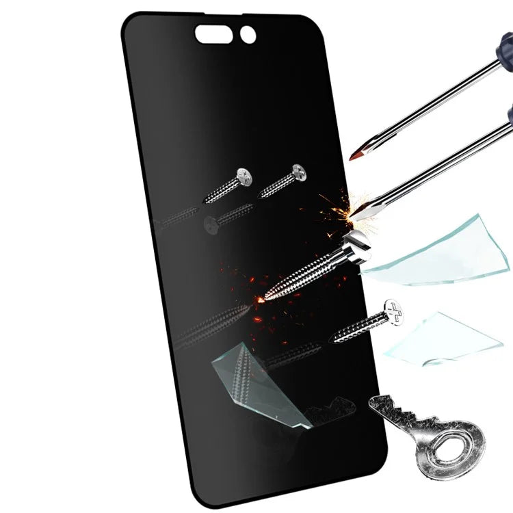 RURIHAI For iPhone 16 Anti-Spy Screen Protector Privacy Protection 0.2mm 2.5D