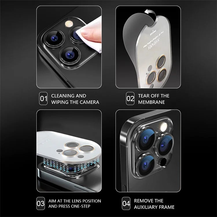 X-LEVEL AR Spotlight Series For iPhone 13 / 13 mini Camera Lens Protector Set Night Shooting Mode