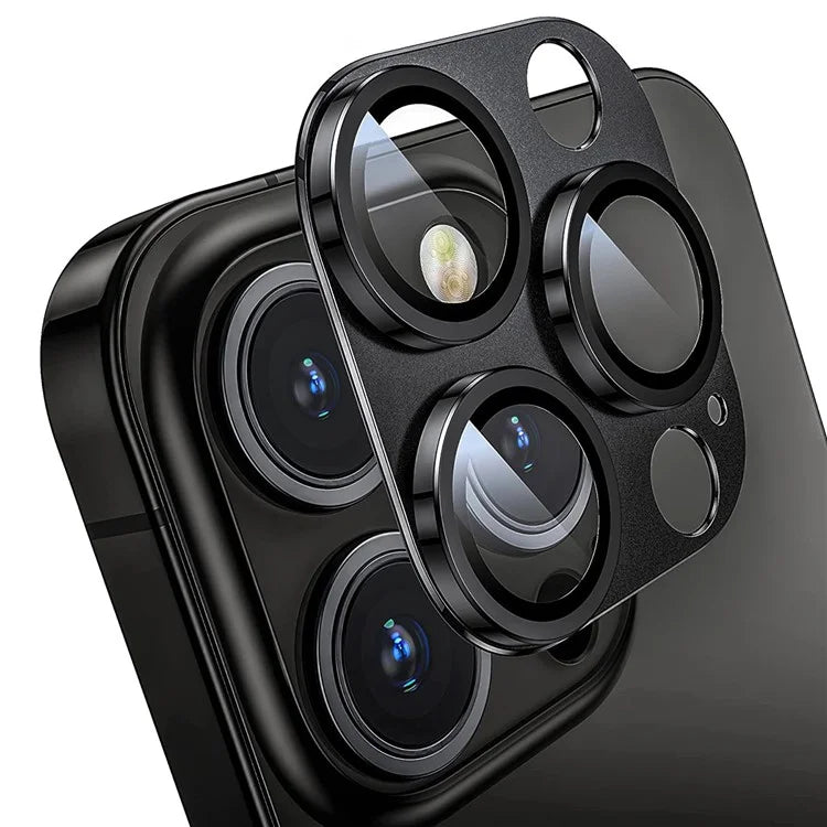 ENKAY HAT PRINCE For iPhone 16 Pro / 16 Pro Max Camera Lens Protector Aluminum Alloy + Tempered Glass
