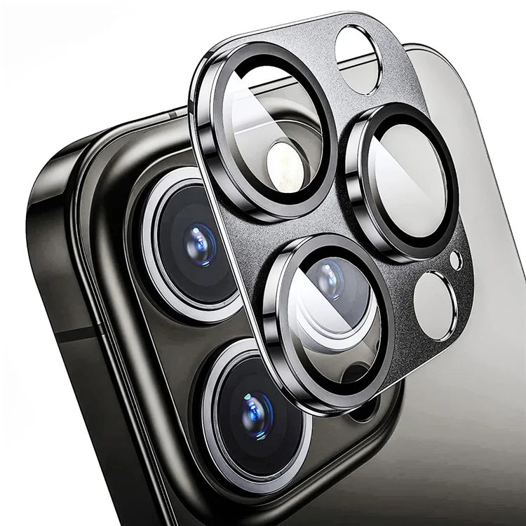 ENKAY HAT PRINCE For iPhone 16 Pro / 16 Pro Max Camera Lens Protector Aluminum Alloy + Tempered Glass